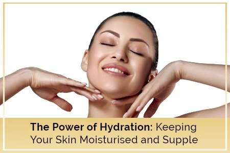 Image highlighting the benefits of hydration in skincare.