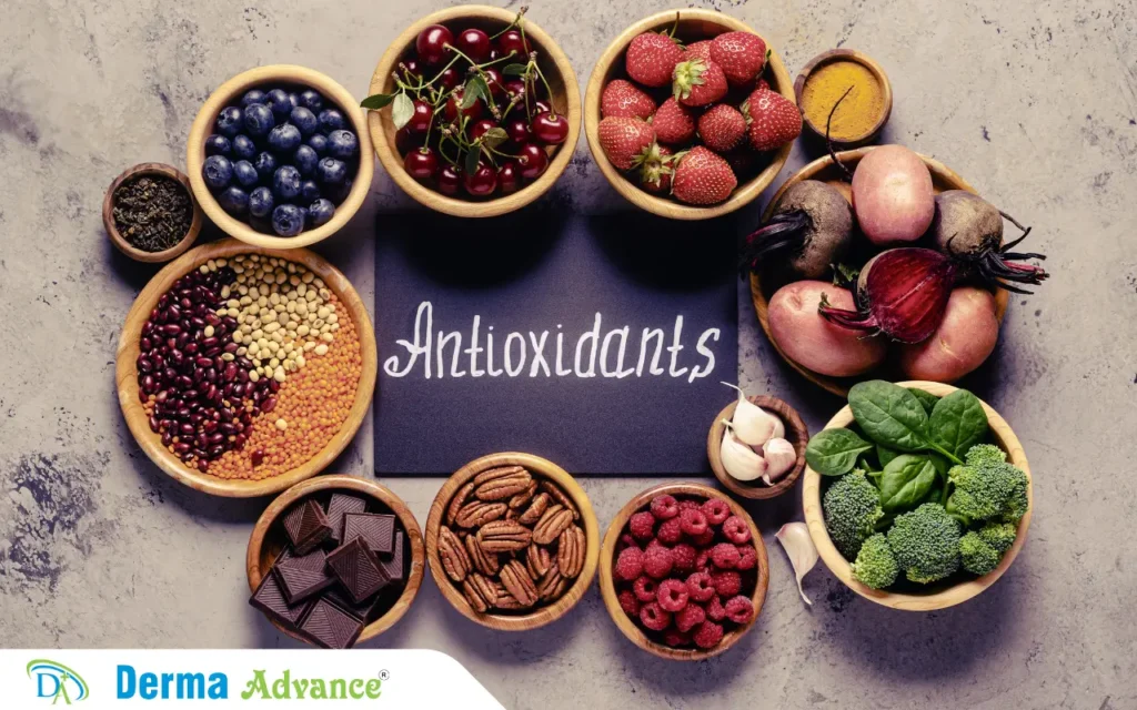 Image showing different sources of Anti Oxidants.