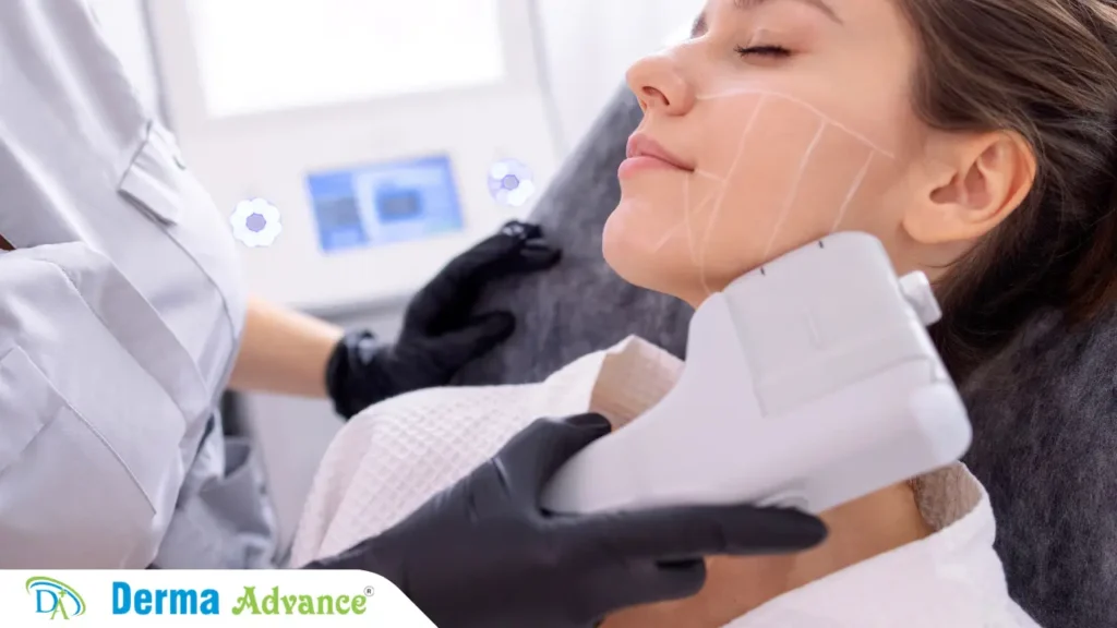 Non-invasive HIFU treatment explained for anti-aging and skin lifting.