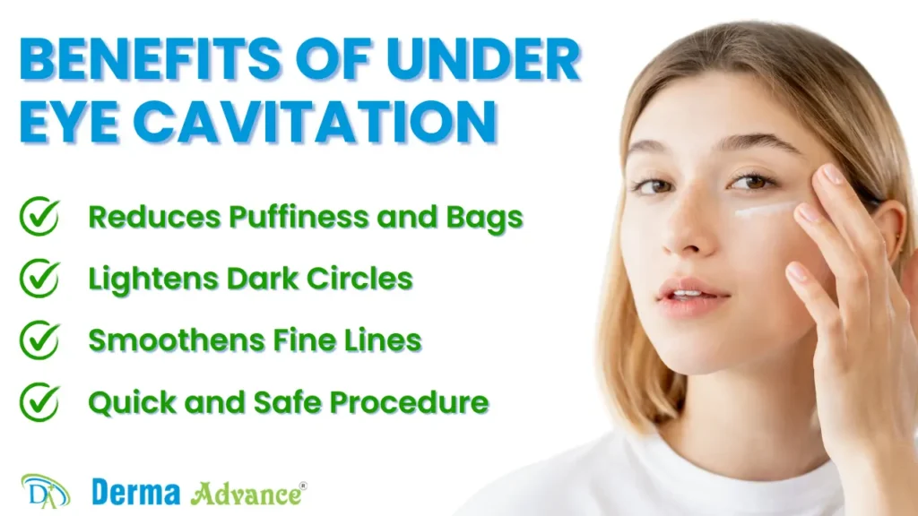 Benefits of Under Eye Cavitation treatment for dark circles and puffiness in Lucknow